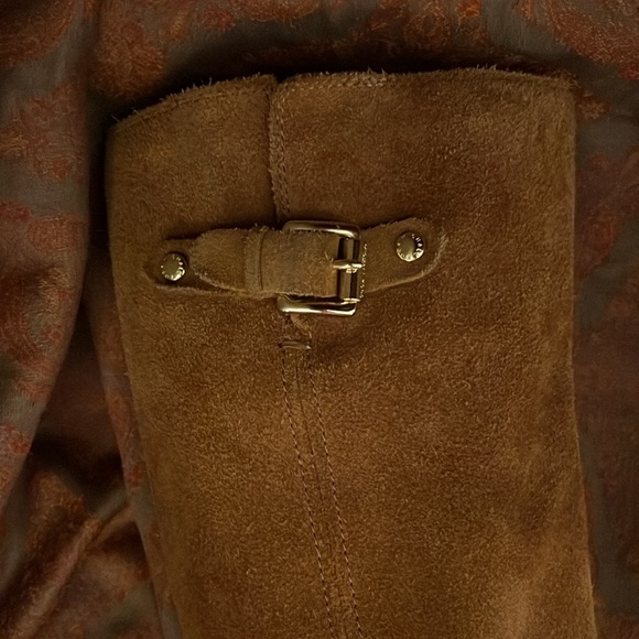 MICHAEL KORS Camel Suede Burke Knee High Boots Size 9 - Picture 4 of 6